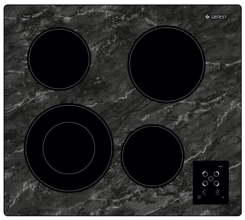 Электрическая варочная панель GEFEST ЭС В СН 4231 К52