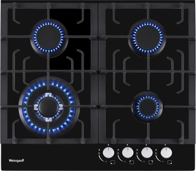 Газовая варочная панель WEISSGAUFF HGG 641 BV NANO GLASS