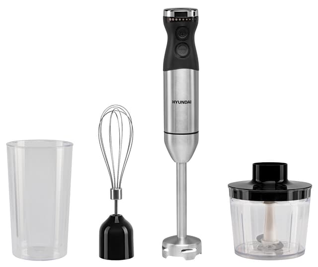 Блендер погружной Hyundai HYB-H3824 серебристый/черный