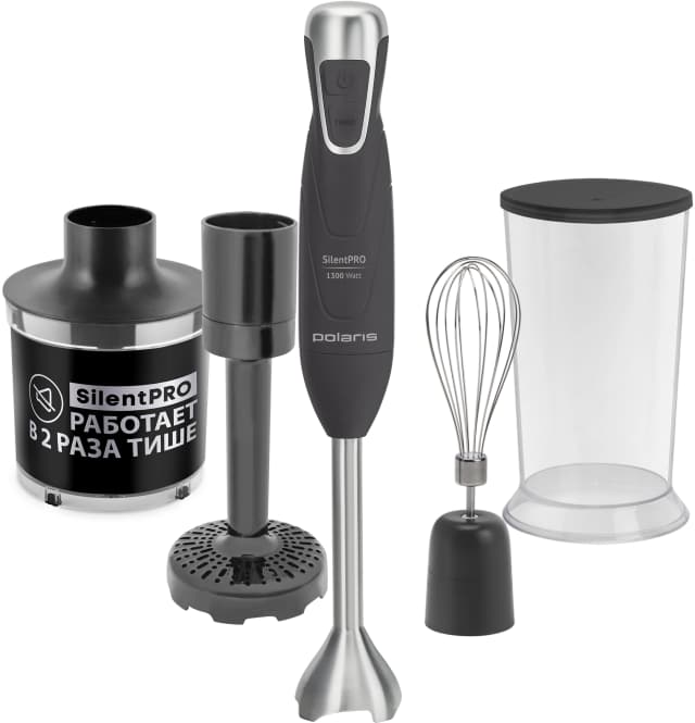 Блендер погружной Polaris PHB 1380 Silent серый