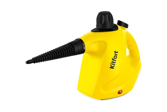 Пароочиститель ручной Kitfort КТ-9138-3 1050Вт черный/желтый