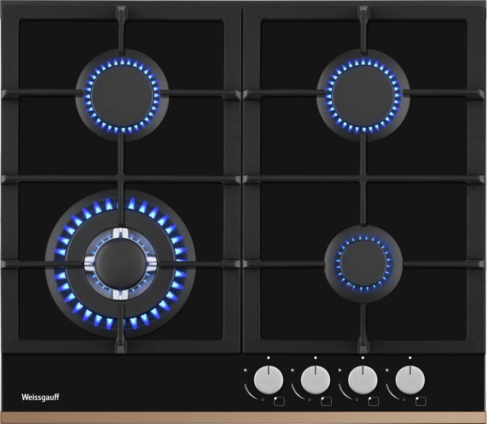 Газовая варочная панель WEISSGAUFF HGG 649 BGRGV