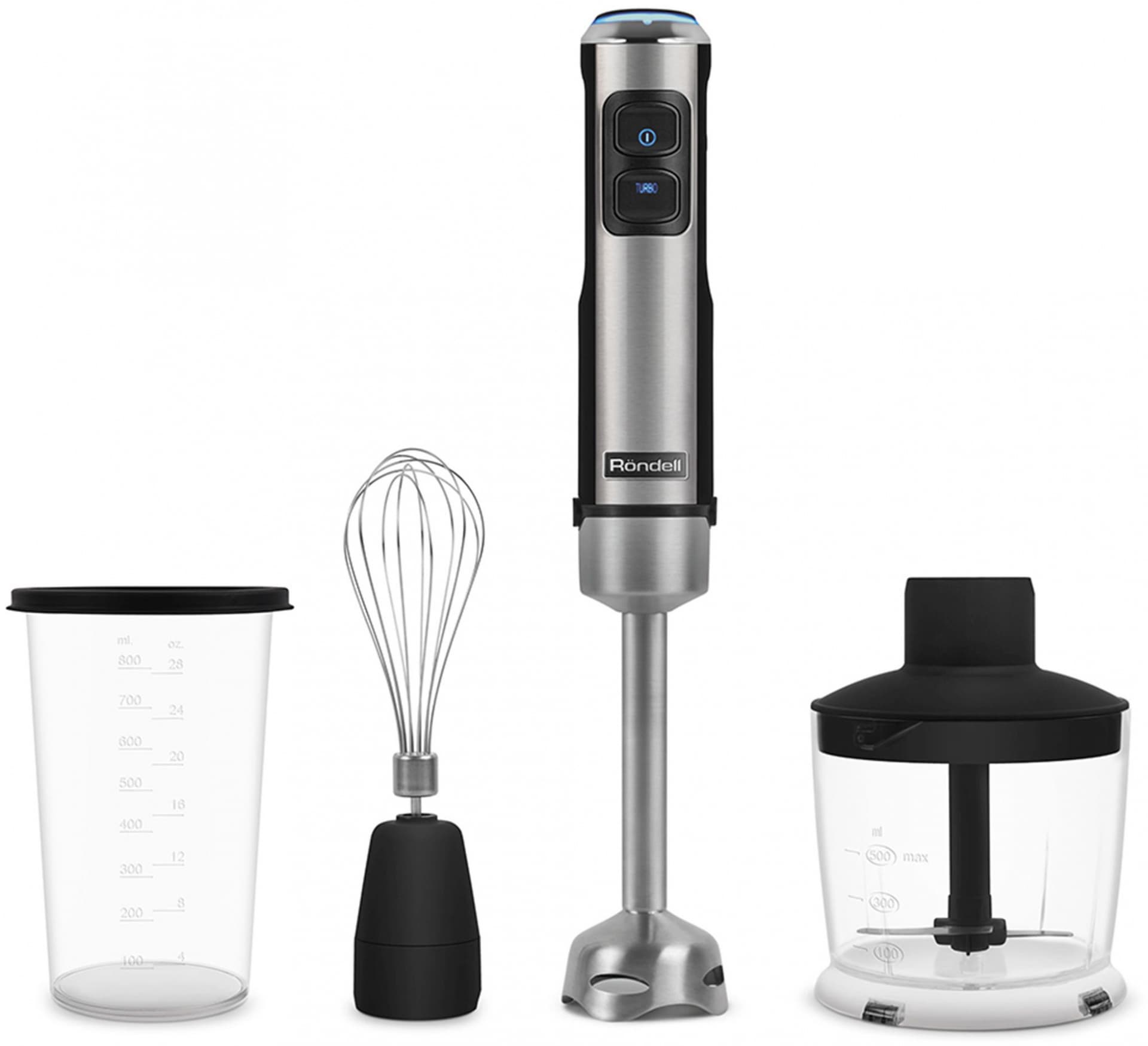 Блендер погружной Rondell RDE-1300 серебристый