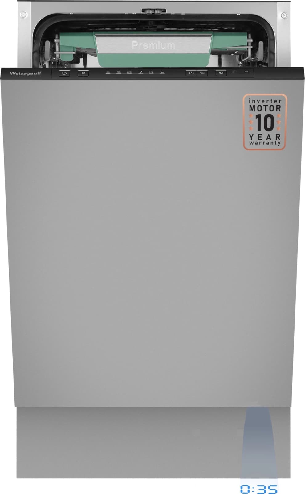 Посудомоечная машина Weissgauff BDW 4536 D Inverter Autoopen Timer Floor