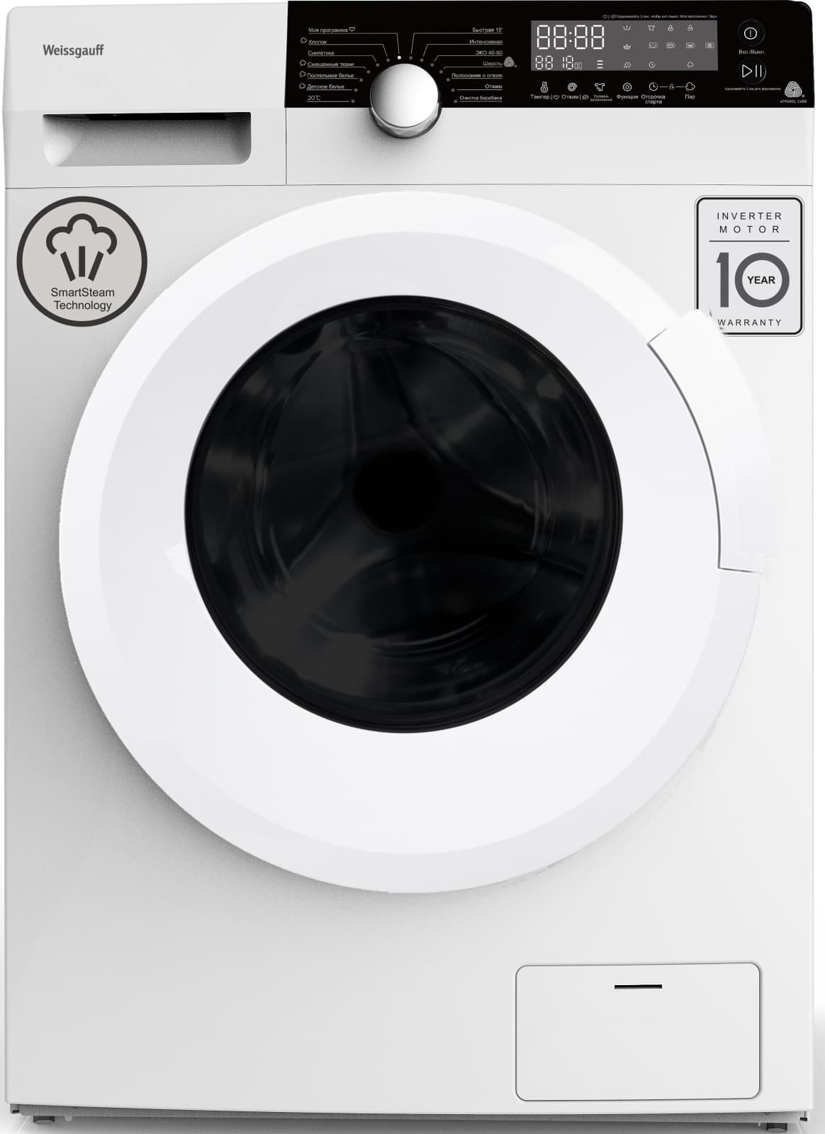 Стиральная машина Weissgauff WM 59412 DC Inverter Steam