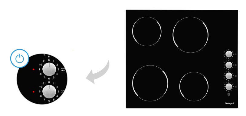 Электрическая варочная панель WEISSGAUFF HV 640 BK