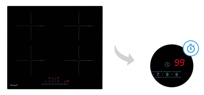 Индукционная варочная панель WEISSGAUFF HI 640 BSC