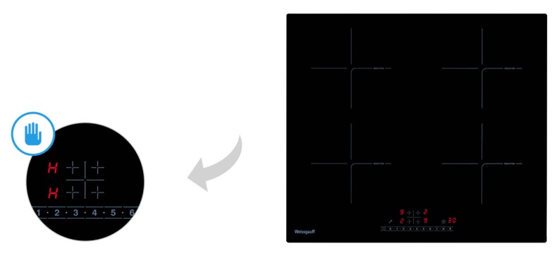 Индукционная варочная панель WEISSGAUFF HI 640 BSC