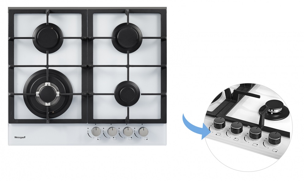 Газовая варочная панель WEISSGAUFF HGG 641 WGh