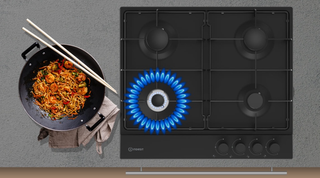 Газовая варочная панель INDESIT THPM 641 W/IX/I Газовая варочная панель INDESIT THPM 641 W/IX/I