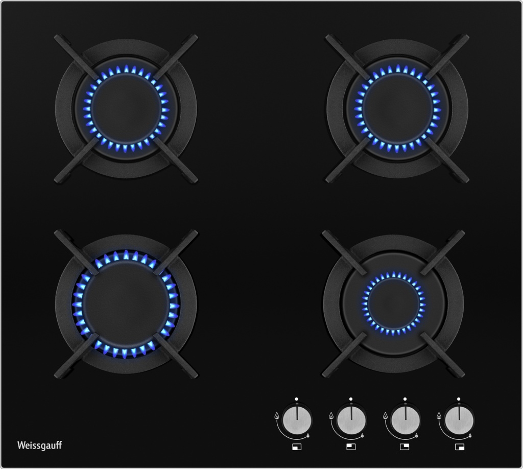 Газовая варочная панель WEISSGAUFF HG 640 BGV