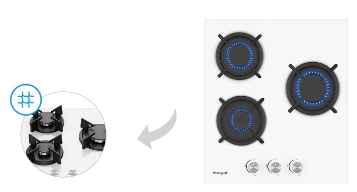 Газовая варочная панель WEISSGAUFF HG 430 WGH