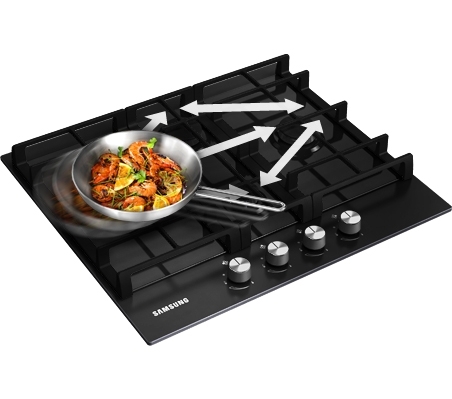Газовая варочная панель SAMSUNG NA64H3010BK/WT BLACK Газовая варочная панель SAMSUNG NA64H3010BK/WT BLACK