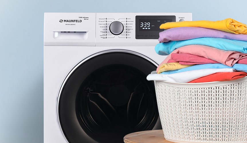 Стирально-сушильная машина Maunfeld MFWM1586WHS Стирально-сушильная машина Maunfeld MFWM1586WHS