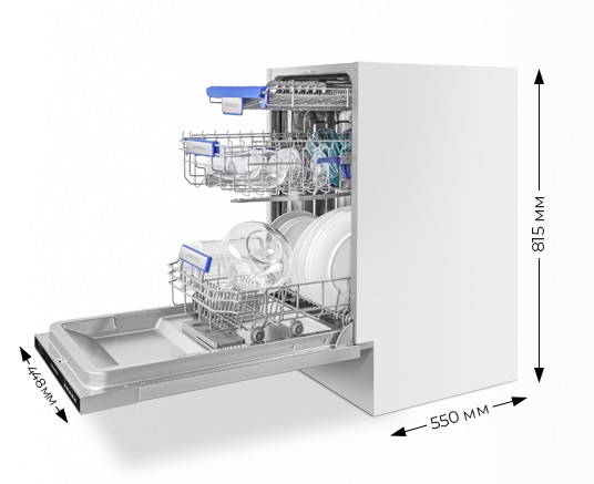 Встраиваемая посудомоечная машина Maunfeld MLP-08B Встраиваемая посудомоечная машина Maunfeld MLP-08B