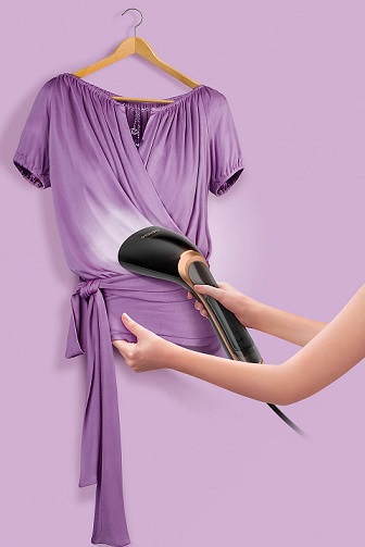 Отпариватель ручной Philips Steam Go GC362/80, черный/коричневый