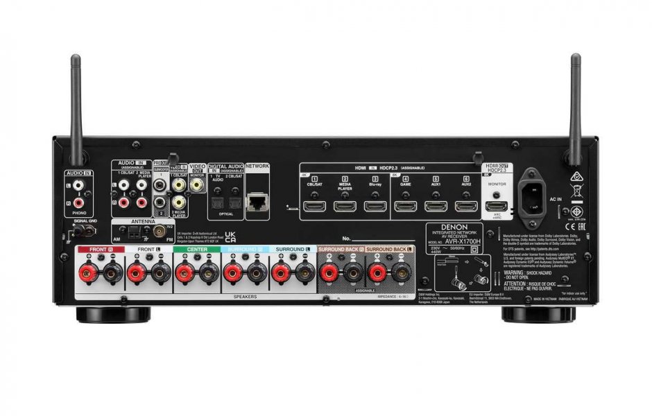 AV-ресивер Denon AVR-X1700H, фото 5
