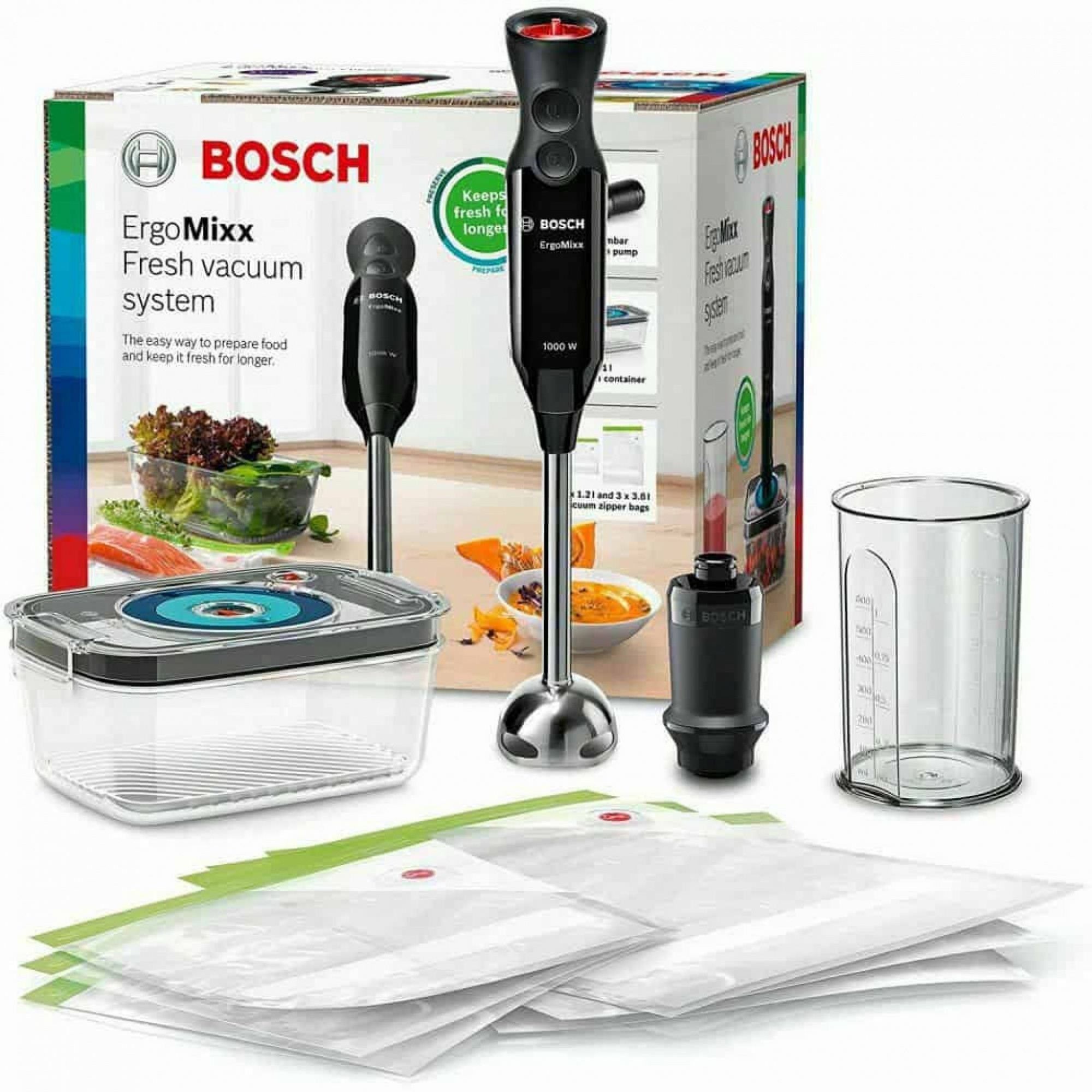Блендер погружной Bosch ErgoMixx MS6CB61V1 черный, превью следующего фото