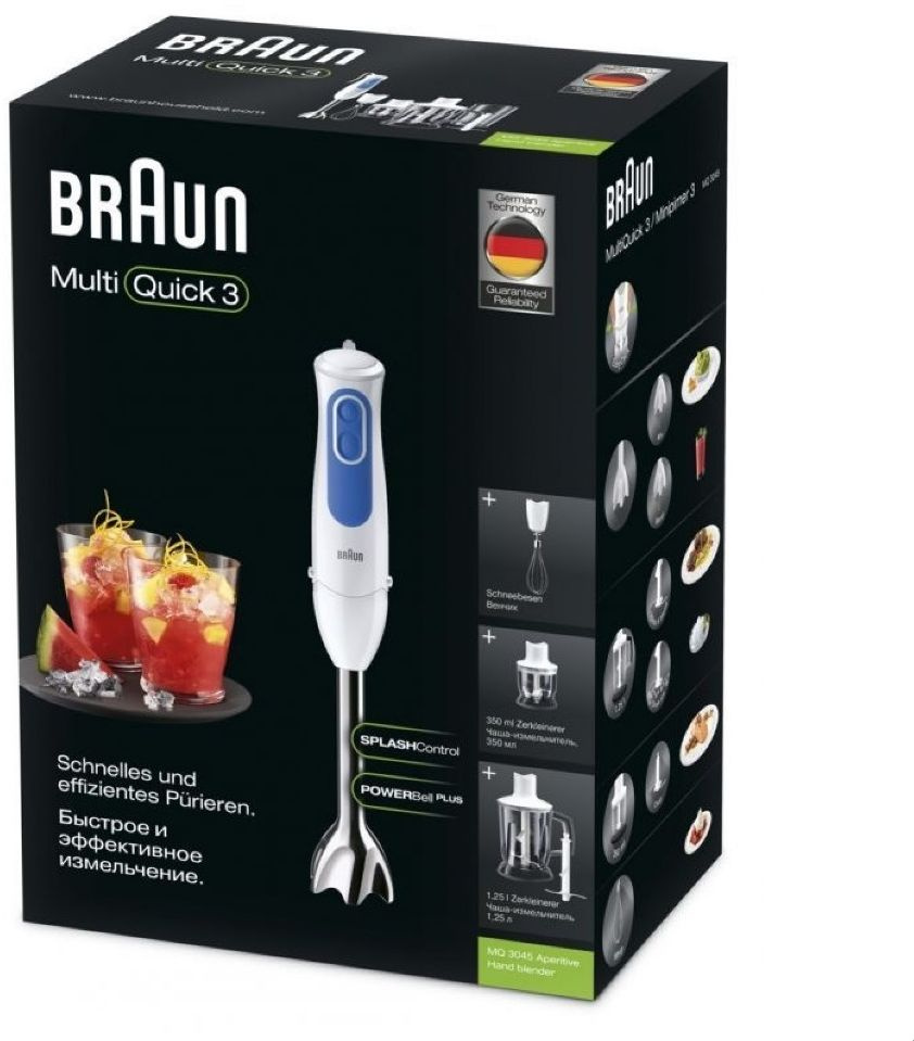 Блендер погружной Braun MQ3045WH Aperitive белый, фото 7