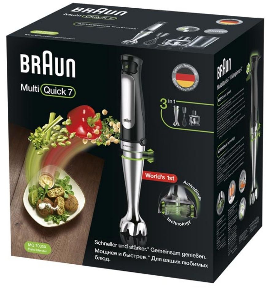 Блендер погружной Braun MQ7035X черный, превью предыдущего фото