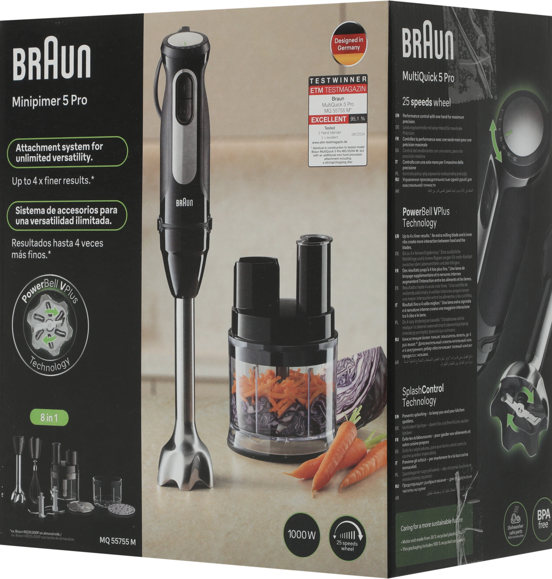 Блендер погружной Braun MultiQuick 5 MQ55755MBK, фото 17