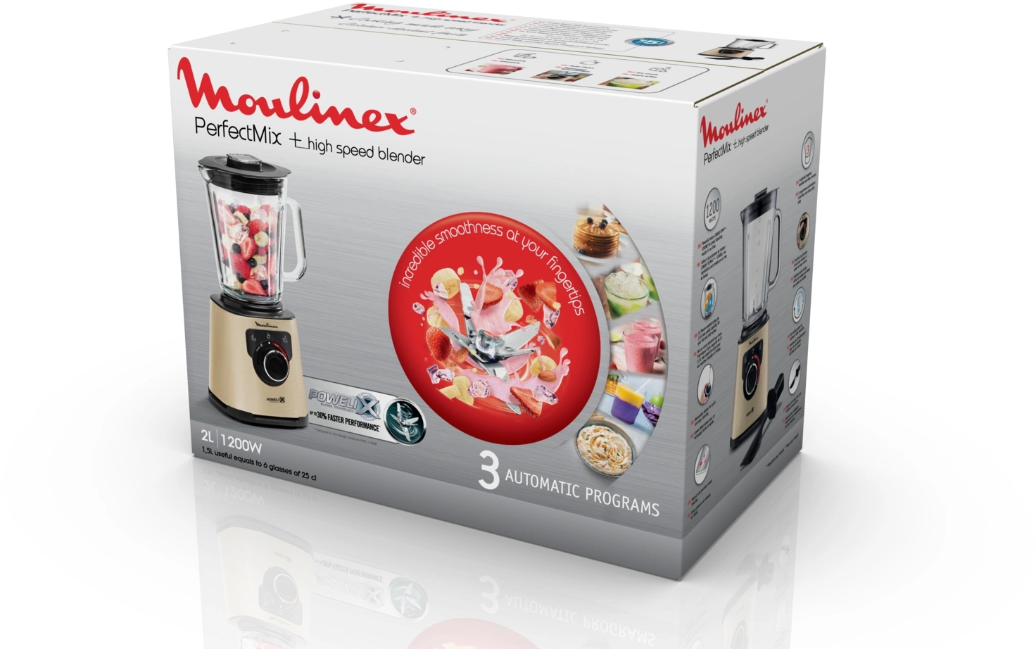 Блендер стационарный Moulinex Perfect Mix+ LM871A10 черный, превью предыдущего фото