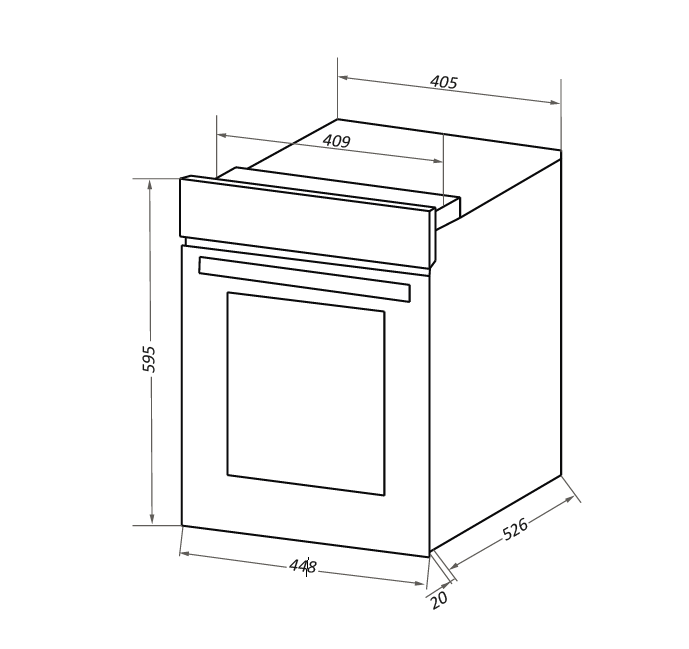 Духовой шкаф Электрический HomsAir OES456BK, превью предыдущего фото