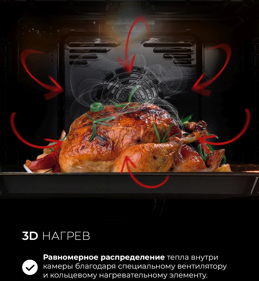 Духовой шкаф Электрический Lex EDM 1001 ONE WH, фото 12