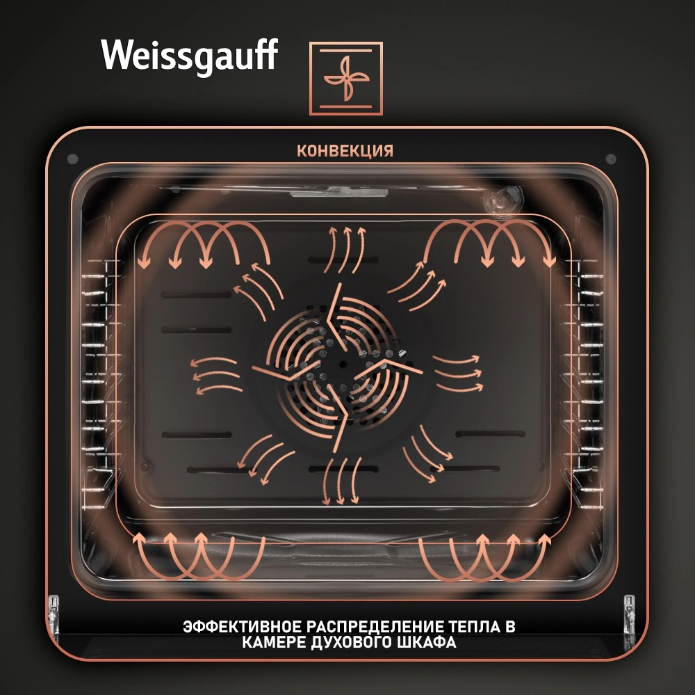 Духовой шкаф Электрический Weissgauff EOV 29 PDB Black Edition, фото 14