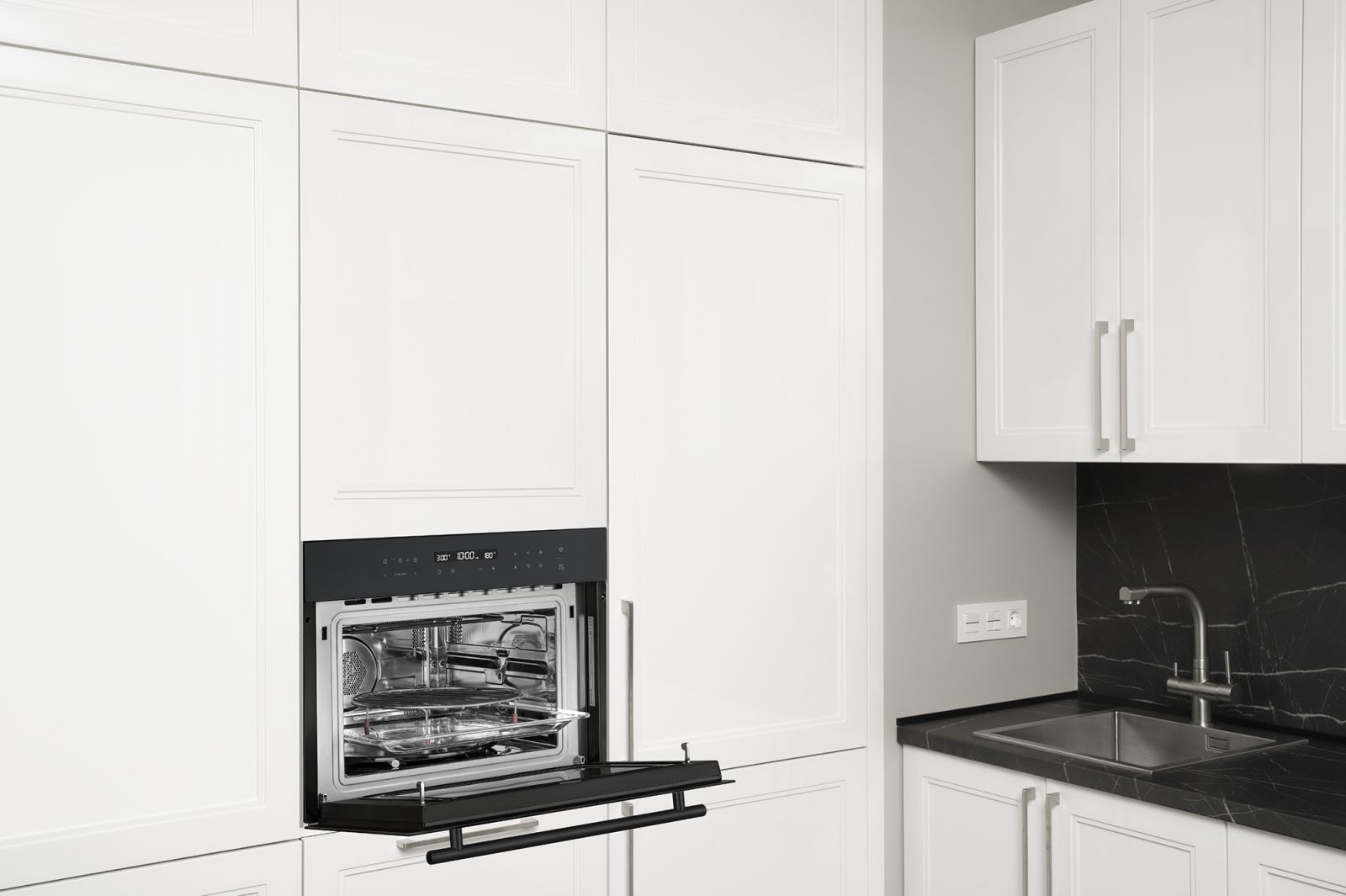Духовой шкаф Электрический Weissgauff OE 446 Black Edition, фото 3