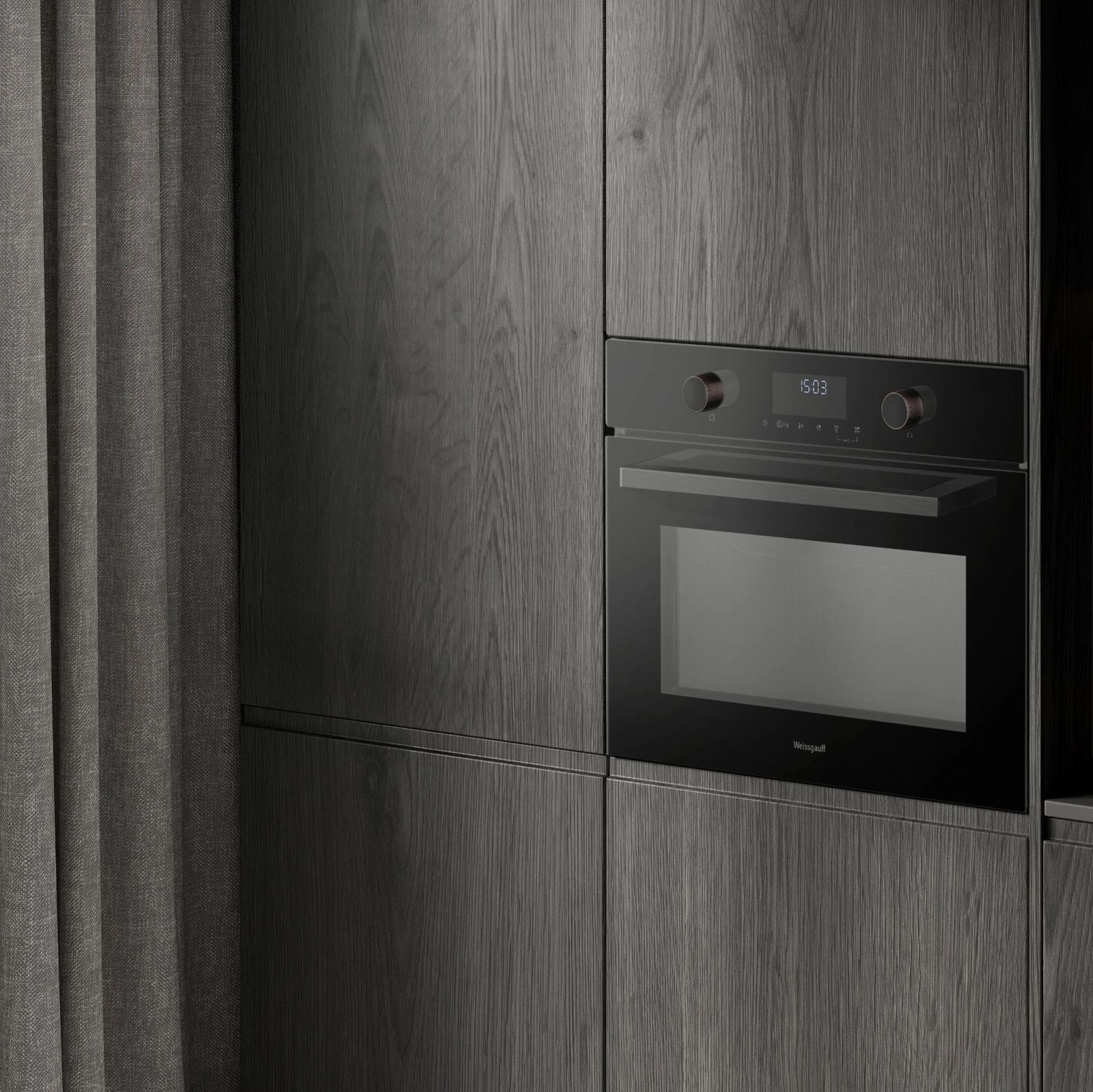 Духовой шкаф Электрический Weissgauff OE 4551 DB Black Edition, фото 17