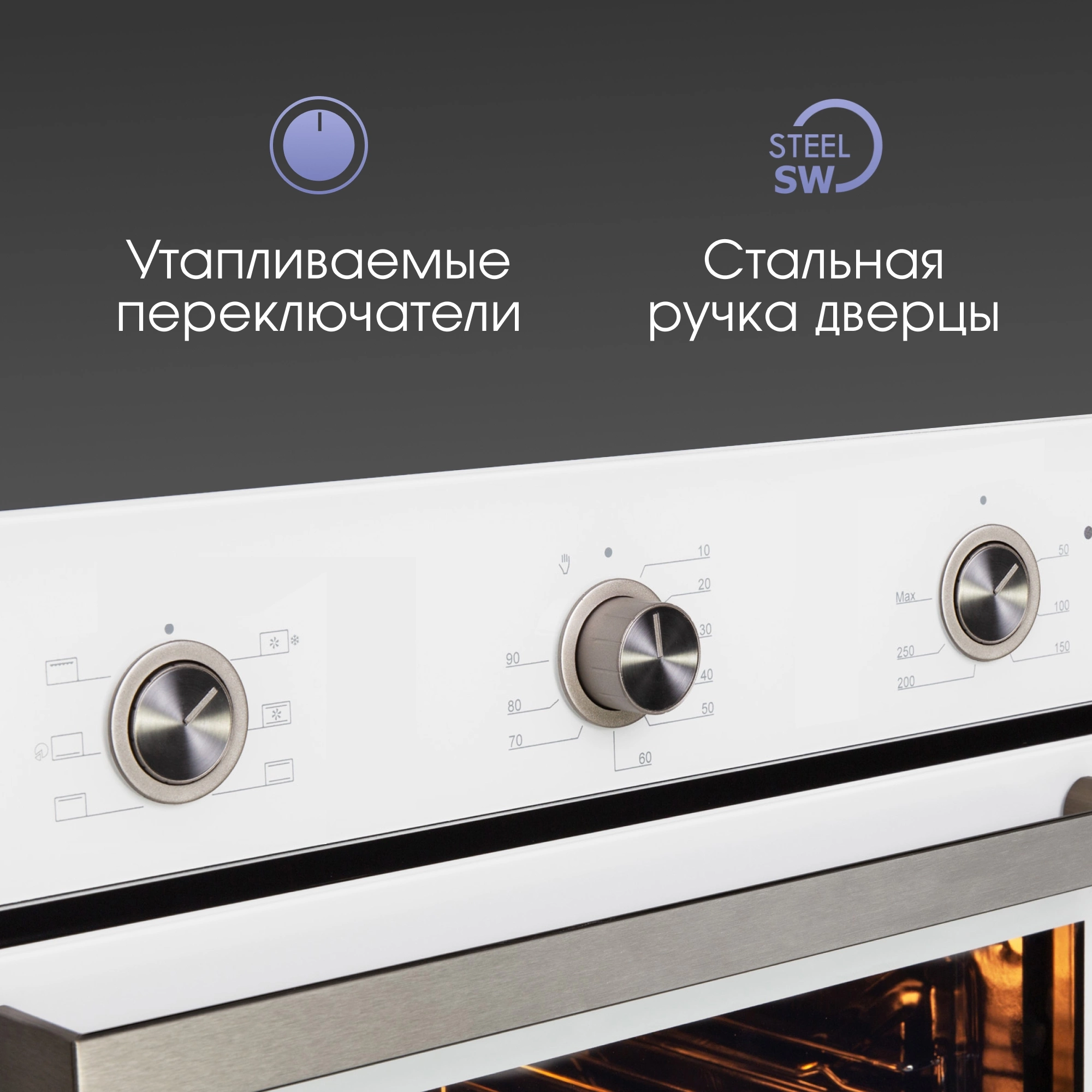 Духовой шкаф Электрический Zigmund & Shtain E 151 W, фото 4