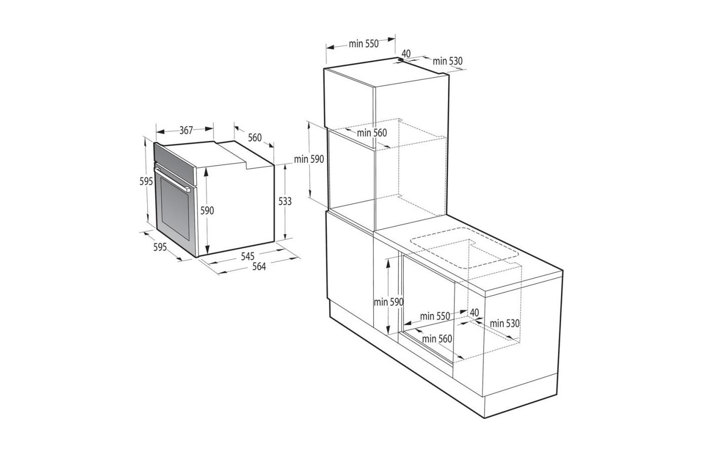 Электрический духовой шкаф Gorenje BOSB 6737 E03 X, серебристый, превью предыдущего фото