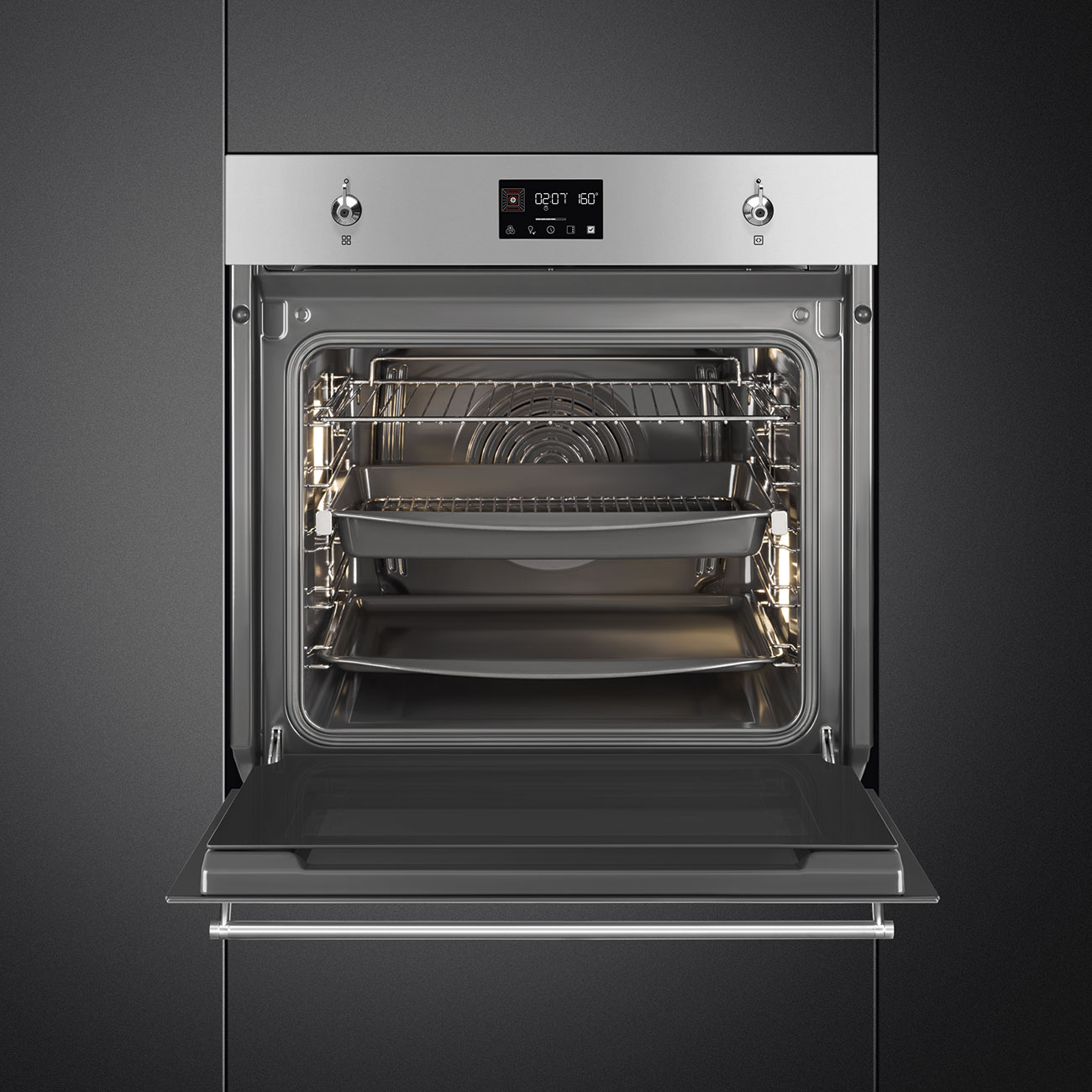 Электрический духовой шкаф Smeg SO6302TX, фото 4