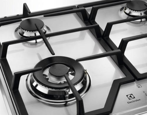 Газовая варочная панель Electrolux GEE 363 MX, серебристый, фото 3