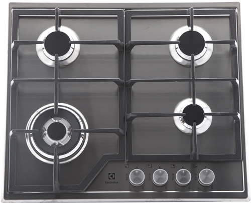 Газовая варочная панель Electrolux GEE 363 MX, серебристый, фото 4