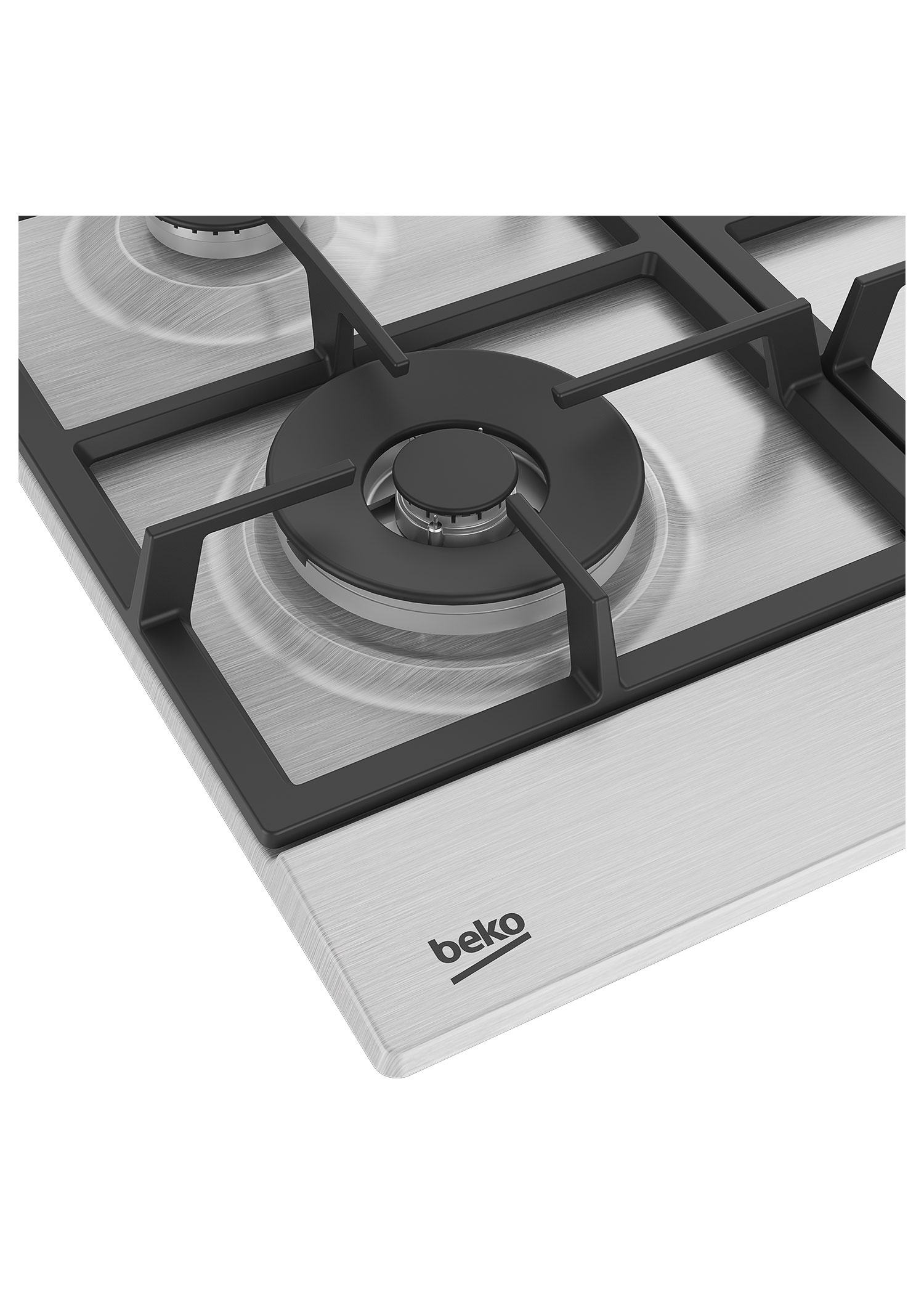 Газовая варочная поверхность Beko BHGM6422K5WX, фото 5