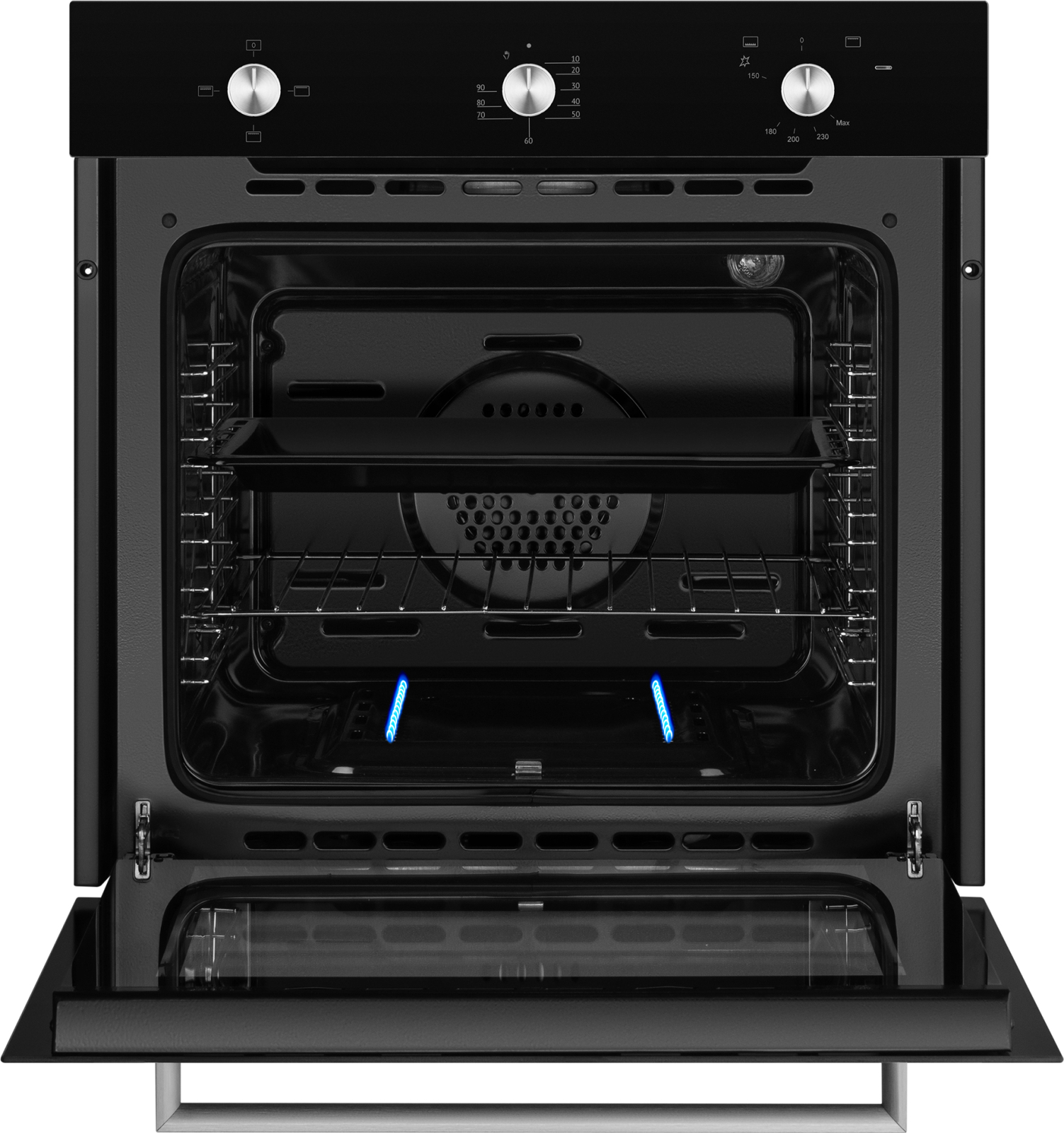Газовый духовой шкаф Weissgauff WGO 706 BLACK GLASS, превью следующего фото