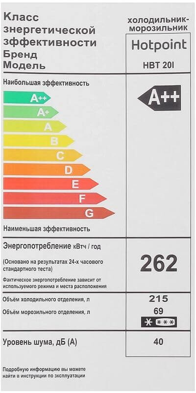Холодильник Hotpoint/Ariston HBT 20I, превью предыдущего фото