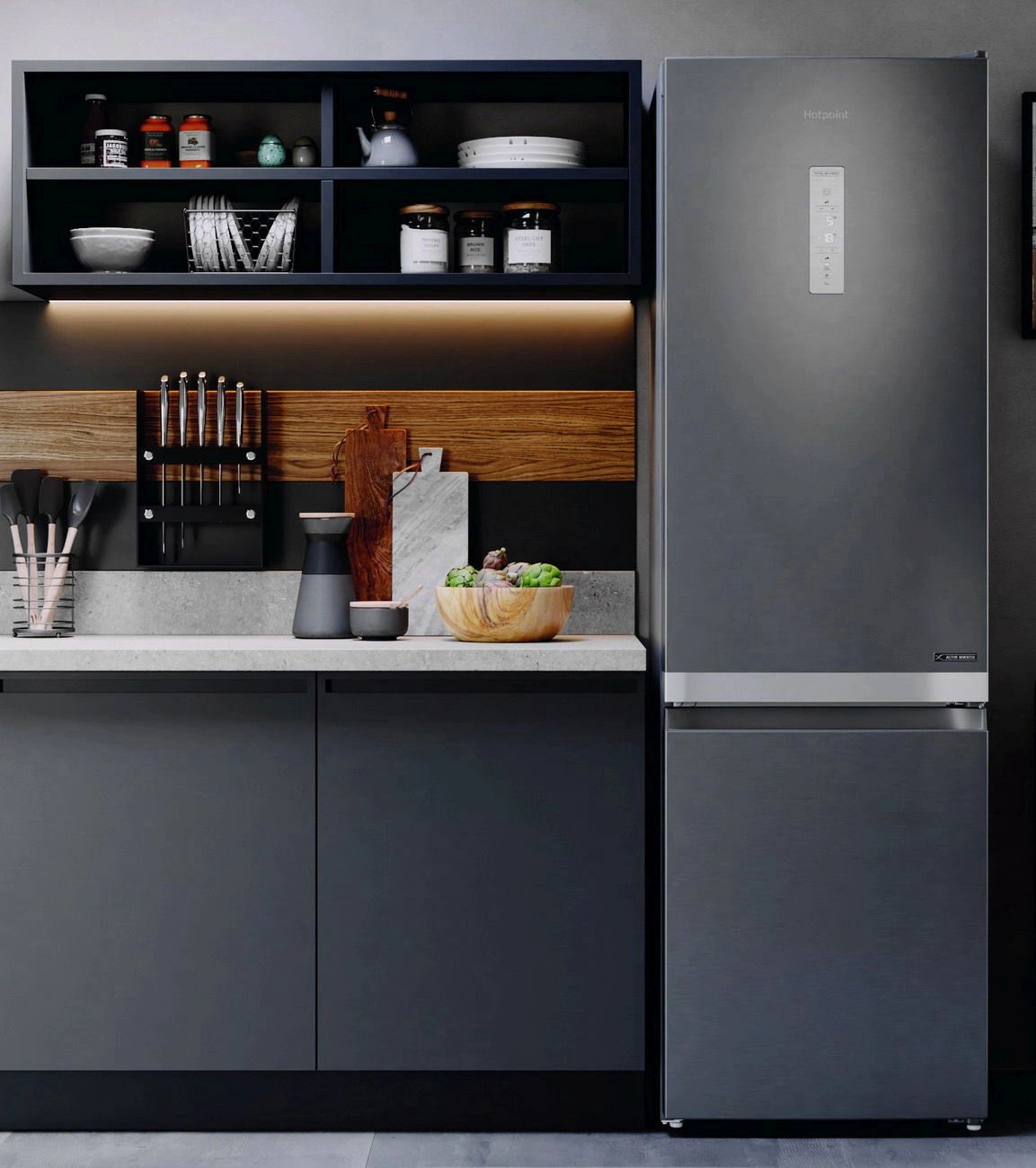 Холодильник Hotpoint HT 7201I MX O3, фото 3