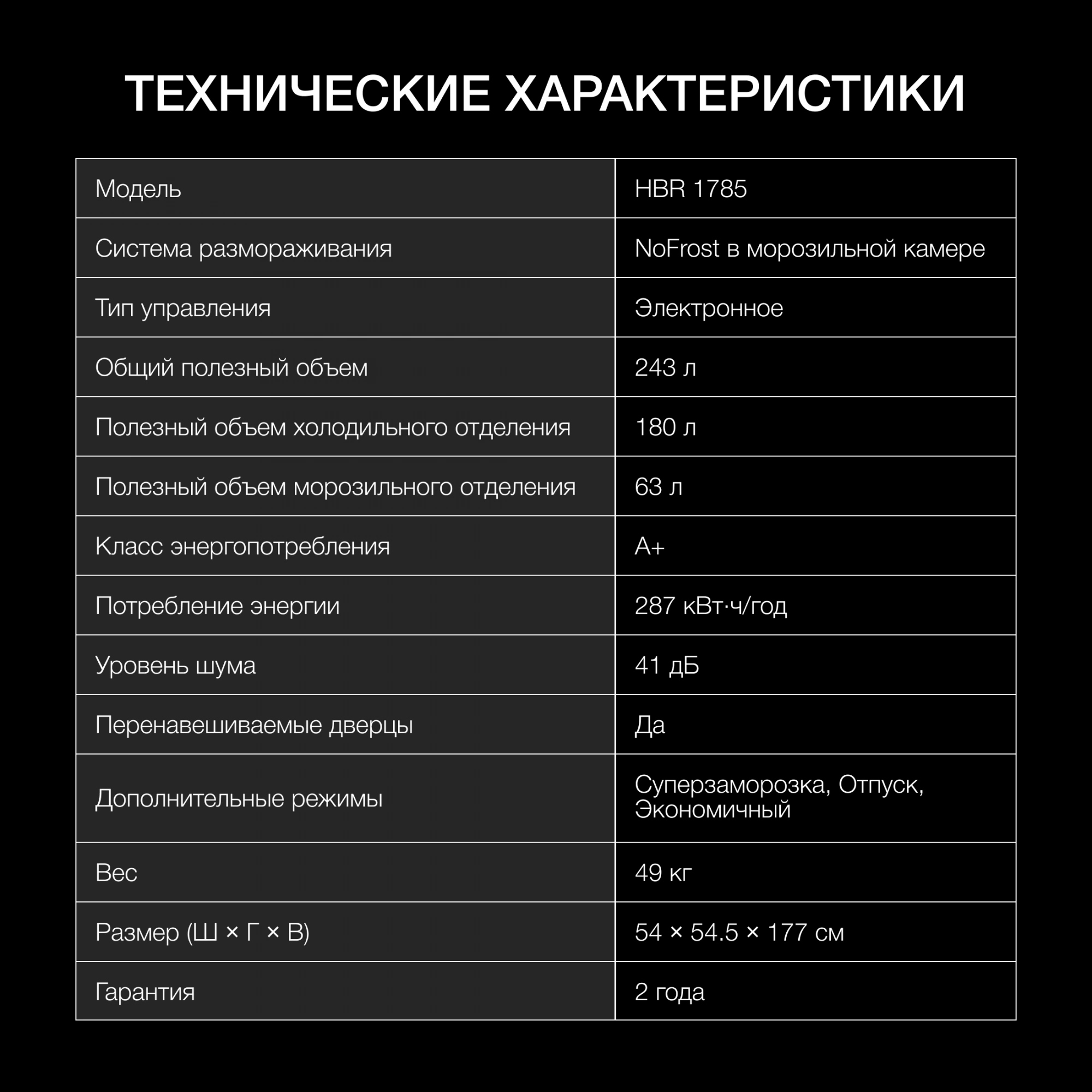 Холодильник Hyundai HBR 1785, превью предыдущего фото