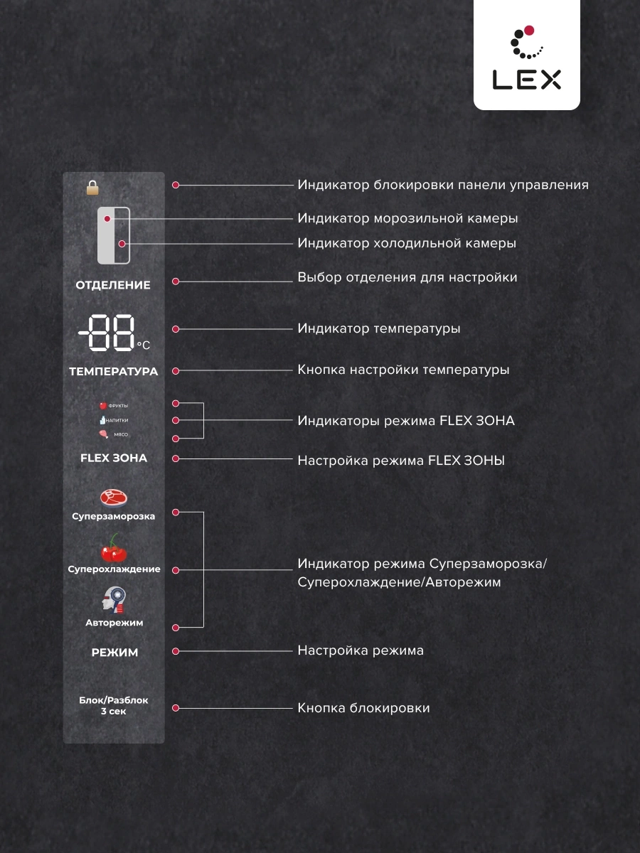 Холодильник Lex LCD 485 StGIDBI, фото 14