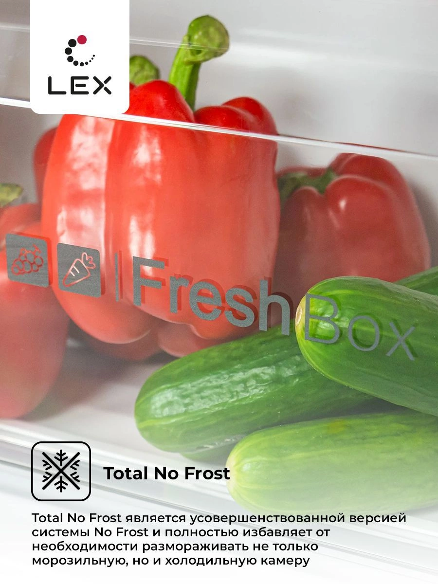Холодильник Lex LSB530BLID WIND, фото 4