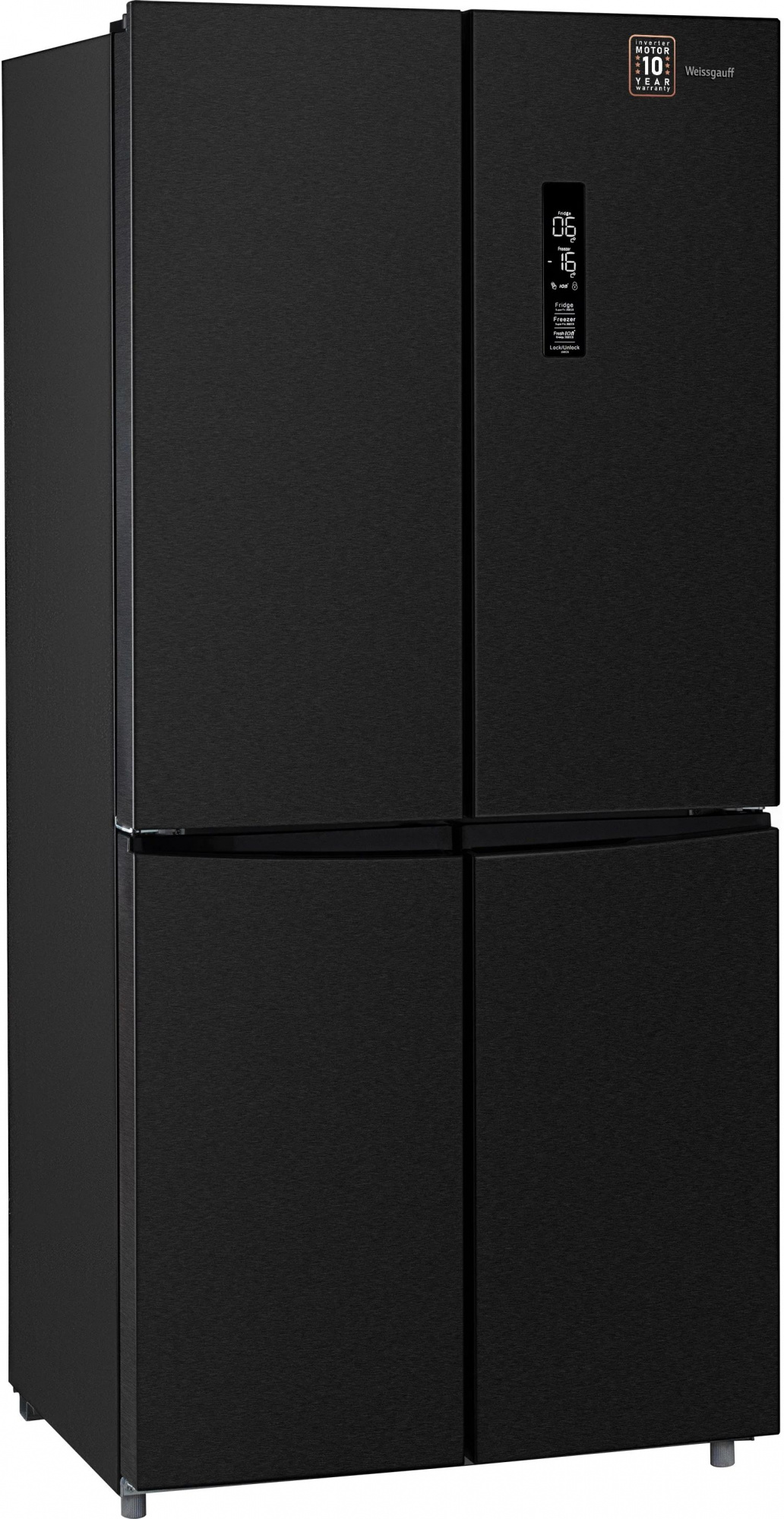 Холодильник Weissgauff WCD 450 BG NoFrost Inverter, фото 3