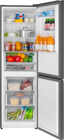 Холодильник WEISSGAUFF WRK 185  INVERTER NO FROST BLACK GLASS, фото 2
