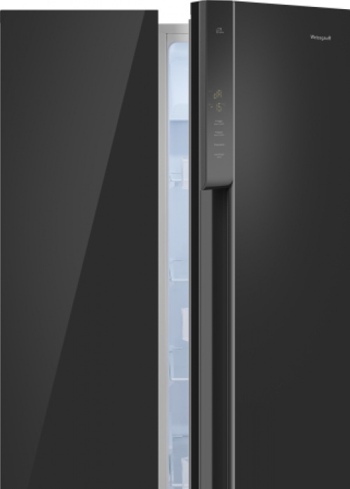 Холодильник Weissgauff WSBS 500 Inverter NoFrost Black Glass, фото 3