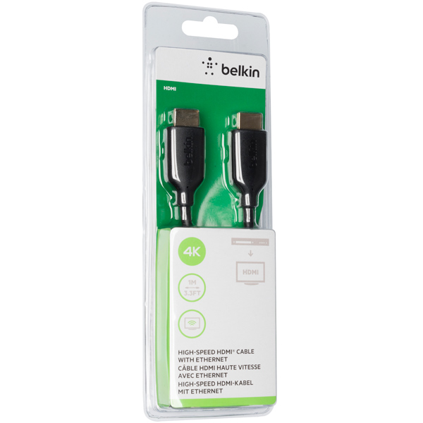 Кабель HDMI цифровой аудио-видео Belkin (F3Y021BT1M) 1 м, превью предыдущего фото