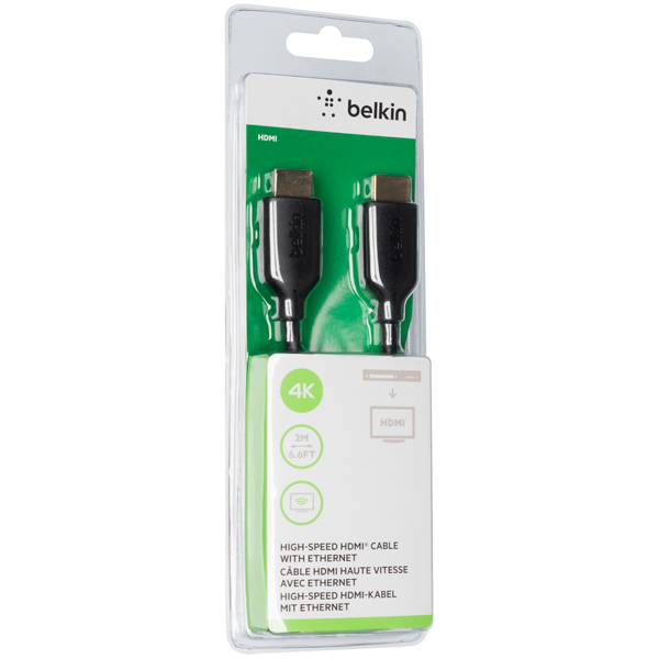 Кабель HDMI цифровой аудио-видео Belkin (F3Y021BT2M) 2 м