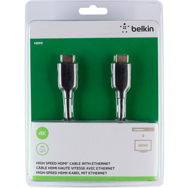 Кабель HDMI цифровой аудио-видео Belkin (F3Y021BT5M) 5 м, превью предыдущего фото