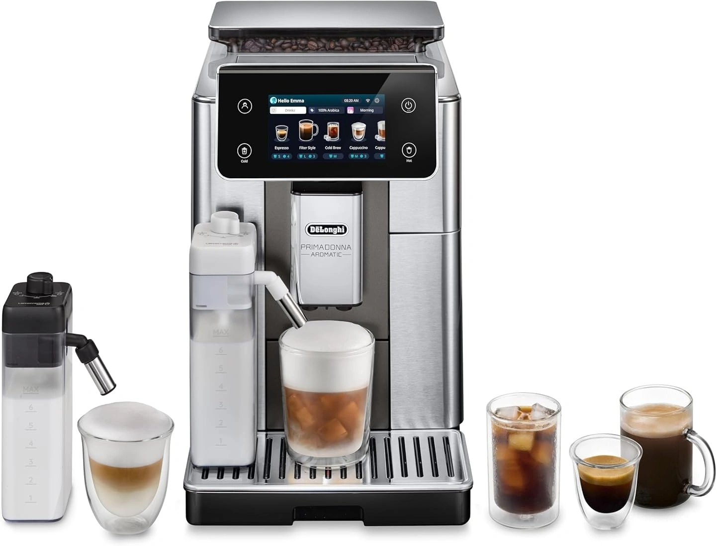 Кофемашина Delonghi ECAM630.75.TM черный/серебристый, превью предыдущего фото